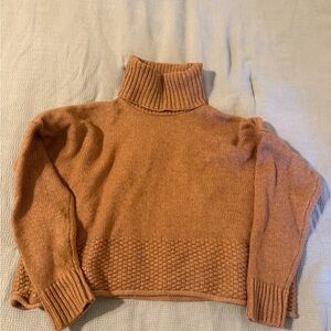Madewell Brown Turtleneck Sweater
